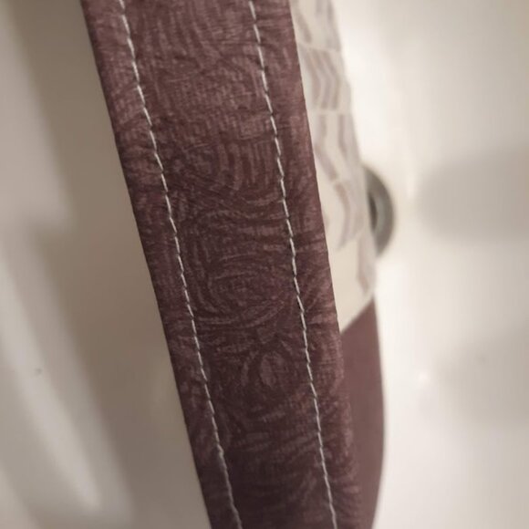 NEW Floral Faux Leather Tooled Western Pouch Purse Purple mauve Shoulder bag - Picture 9 of 10